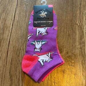 NEW Beverly Hills Polo Club 2-pack Woman’s Fashion Cats & Triangle Socks